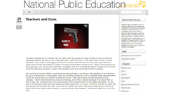 Desktop Screenshot of nationalpubliceducation.com